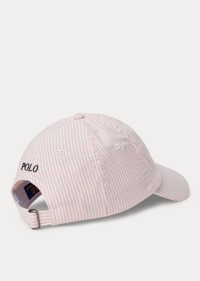 Gorra Polo Ralph Lauren Hombre Rosas Rayas - Striped Oxford - CUNFA3896